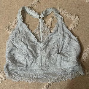 bralette bra size small blue